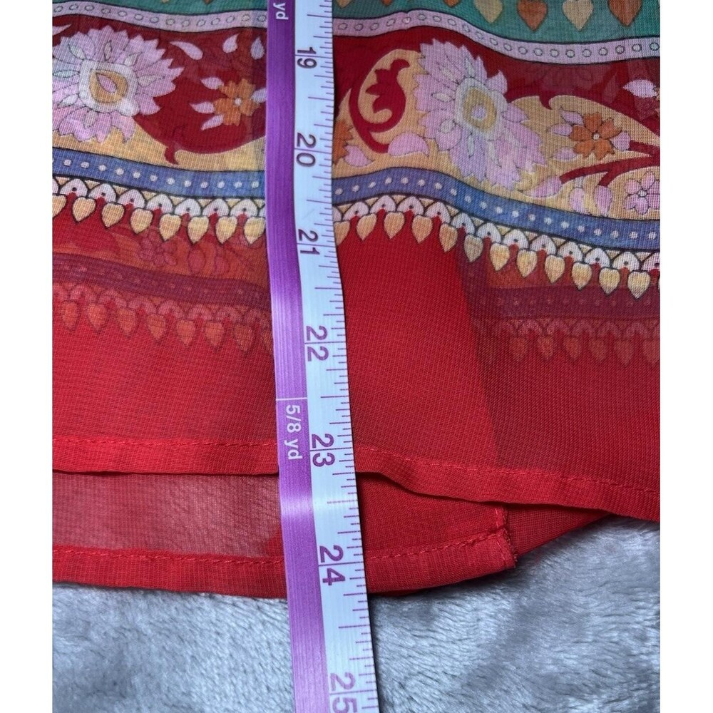 Notations 2-Piece Set Bohemian Floral Paisley Print Blouse & Tank Top Size Small - Picture 11 of 16